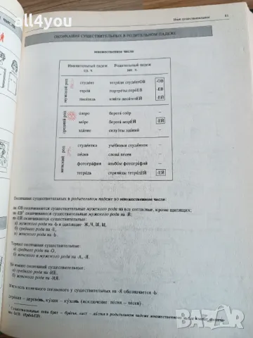 С подарък! Грамматика русского языка в иллюстрациях, снимка 4 - Енциклопедии, справочници - 49505361