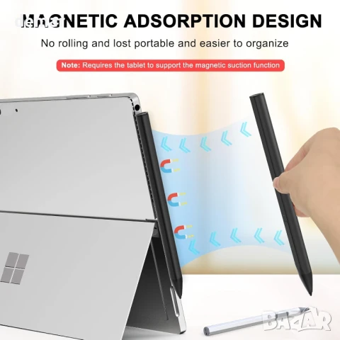 Стилус MAYDORHER за Microsoft Surface Pro 11/10/9/X/8/7/6/5/4/3, черен, снимка 6 - Друга електроника - 50907746