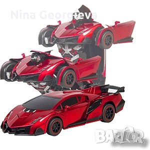 Играчка 2 в 1 робот трансформърс и кола с дистанционно управление, снимка 3 - Коли, камиони, мотори, писти - 52393011