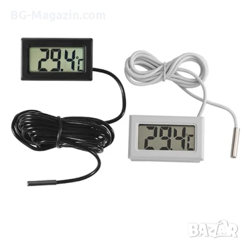 Точен малък дигитален електронен термометър сонда за кола дома стая автомобил инкубатор хладилник, снимка 3 - Друга електроника - 51028552