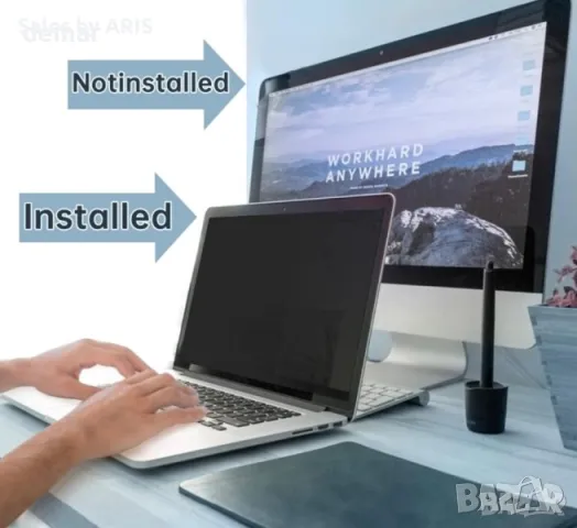 Екран за поверителност на лаптоп, различни размери, Anti-Blue Light, снимка 2 - Друга електроника - 49901460