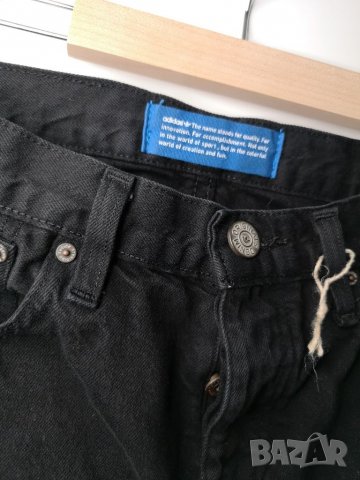 Adidas original denim мъжки черни дънки, 173см, С/М, снимка 4 - Дънки - 39977625
