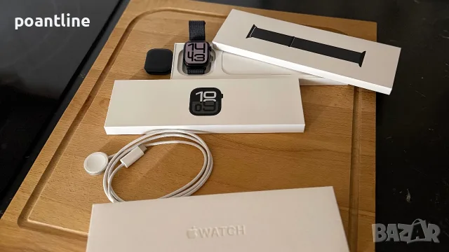 НЕПОКЪТНАТ Apple Watch Series 10 42mm Jet Black Al Ink Смарт часовник