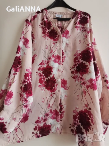 СТРАХОТНА РИЗА ТУНИКА ЕФЕКТЕН ДЕСЕН 3XL-5XL, снимка 4 - Туники - 51009511