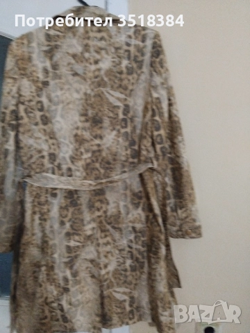  Тигрово дамско манто за ценители, снимка 3 - Палта, манта - 52358513