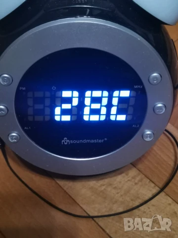 Радио часовник с термометър, аларма и проектор, снимка 5 - Друга електроника - 51244347