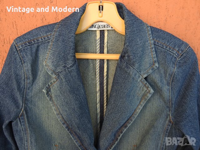 MANGO дамско дънково яке сако (L), снимка 3 - Якета - 34497954