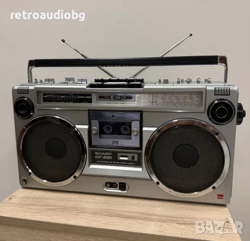 🔈Ретро колекционерски радиокасетофон SHARP GF-9191 - Boombox - профилактиран🔈, снимка 2 - Радиокасетофони, транзистори - 56019572