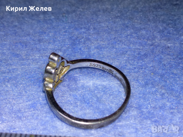 АРИСТОКРАТИЧЕН СКЪПОЦЕНЕН СРЕБЪРЕН ПРЪСТЕН на ПАНДОРА ЛАКИРАНО СРЕБРО S925 с ИСКРЯЩИ ЦИРКОНИ 43238, снимка 5 - Пръстени - 44692337