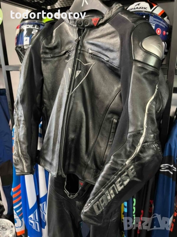 Кожен мото екип DAINESE D-TEC,размер 54-2 ,2части,гърбица протектори, снимка 3 - Аксесоари и консумативи - 51913861