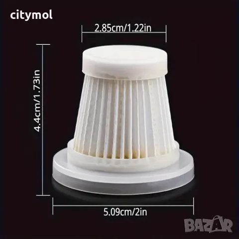 Филтър за автомобилна/ръчна прахосмукачка, миещ филтър за многократна употреба, снимка 3 - Прахосмукачки - 47438142