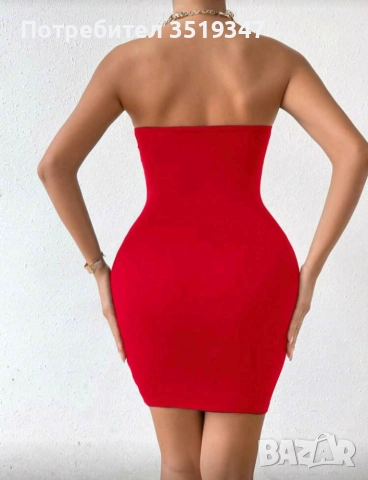 Червено бижу, снимка 7 - Рокли - 52886286