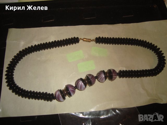 ВИНТИДЖ КРАСИВО КОЛИЕ ВЕНЕЦИАНСКА АРТ КЕРАМИКА 16578, снимка 7 - Колиета, медальони, синджири - 30691352