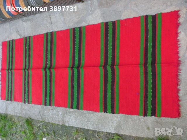 Уникална антична пътека от миналия век ! - вълнена, Нова !, снимка 3 - Антикварни и старинни предмети - 50508757