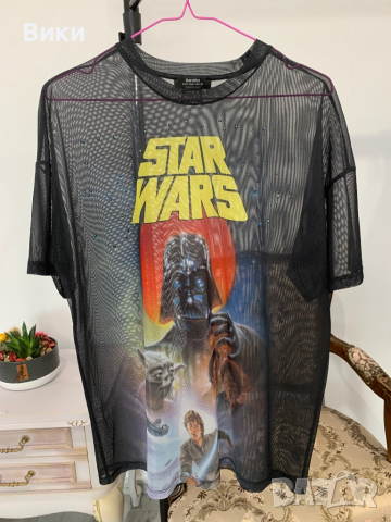 Тениска на Star Wars в размер S, но е подходяща и за М и L, снимка 16 - Тениски - 44607325