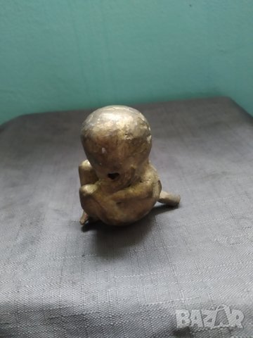 бронзова статуетка-бебе, снимка 4 - Други ценни предмети - 38657714