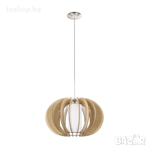 Висяща лампа Ø400 мм кленово бяло Eglo 95598 STELLATO 1 E27, снимка 2 - Лампи за таван - 52634209