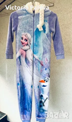 Зимна пижама тип гащеризон DISNEY FROZEN , снимка 7 - Детски пижами - 47339446