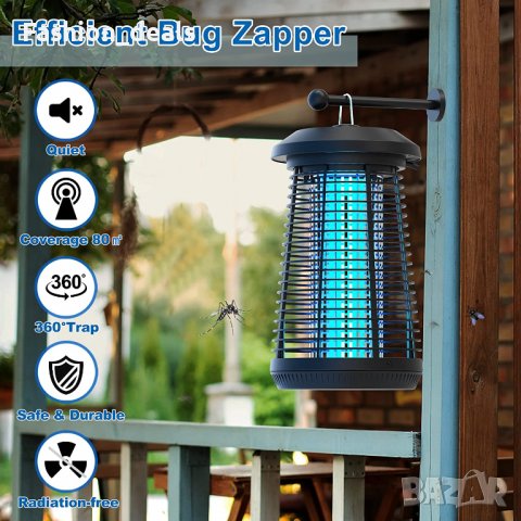 Нова Лампа за убиване на комари електрически убиец срещу насекоми, снимка 6 - Други стоки за дома - 39869615