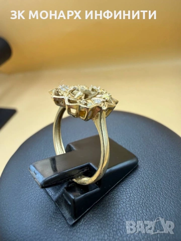 Златен пръстен /585/ Липсват камъчета, снимка 5 - Пръстени - 53067998