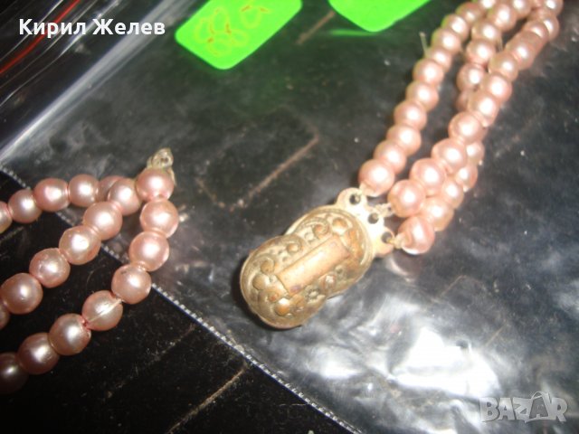 ЧЕШКИ СТАРИНЕН РЕТРО АРТ ПЕРЛЕН ГЕРДАН БОХЕМСКИ ПЕРЛИ 16567, снимка 5 - Колиета, медальони, синджири - 30691411