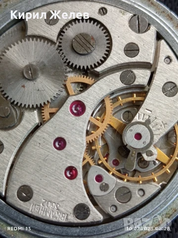Стар джобен часовник МЪЛНИЯ СССР рядък за КОЛЕКЦИЯ 50085, снимка 6 - Антикварни и старинни предмети - 50969790