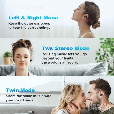 Безжични Bluetooth слушалки HBQ- Q82, снимка 3 - Bluetooth слушалки - 44594470