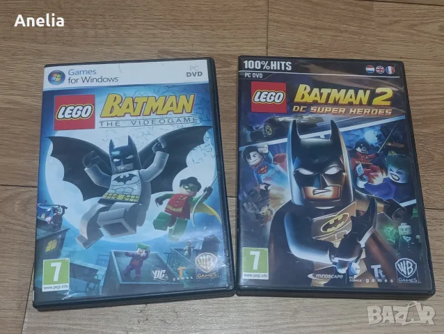 Лот от 2 оригинални PC игри: LEGO Batman 1 & LEGO Batman 2: DC Super Heroes (PC DVD)