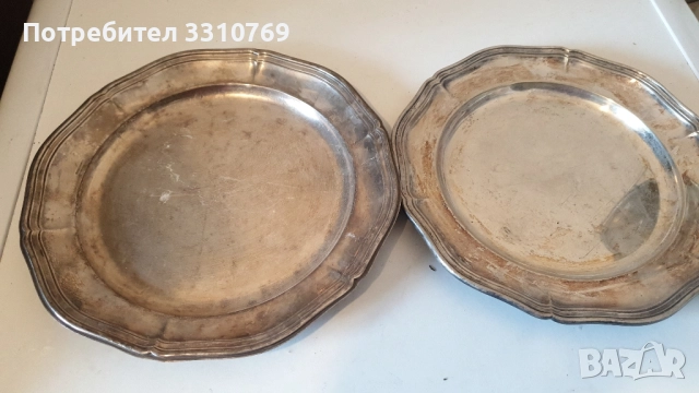 Посребрени десертни чинии и прибори за хранене и сервиране., снимка 16 - Чинии - 52661123