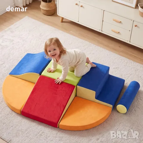 Brelley комплект меки блокове за игра, 7 части