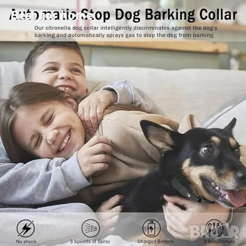 Водоустойчив, акумулаторен спрей нашийник против лай  MDXSB S21B, снимка 2 - За кучета - 49672738