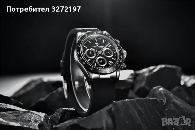 Кварцов часовник PAGANI DESIGN, сапфир,Seiko VK63 механизъм, авт. дата,хронограф,водоустойчив 100 м.