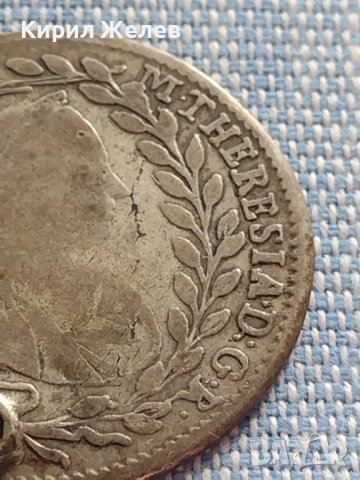 Сребърна монета 20 кройцера 1768г. Мария Терезия Виена Австрия 14942, снимка 4 - Нумизматика и бонистика - 42871693
