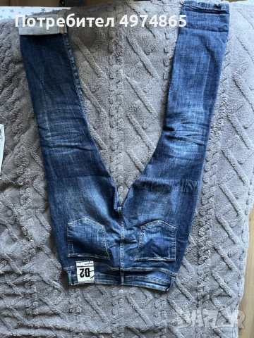 Продавам дълги дънки Dsquared и Bershka, снимка 2 - Дънки - 56442529