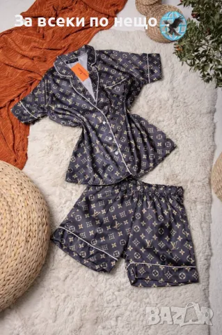Fendi🔝Christian Dior🔝Versace🔝Louis Vuitton🔝Balenciaga🔝Gucci🔝Дамска Лятна Пижама Код D1913, снимка 11 - Пижами - 49341552