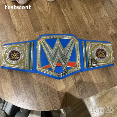 Шампионски пояс WWE Championship световната титла в кеча Mattel детски belt колан Universal Blue