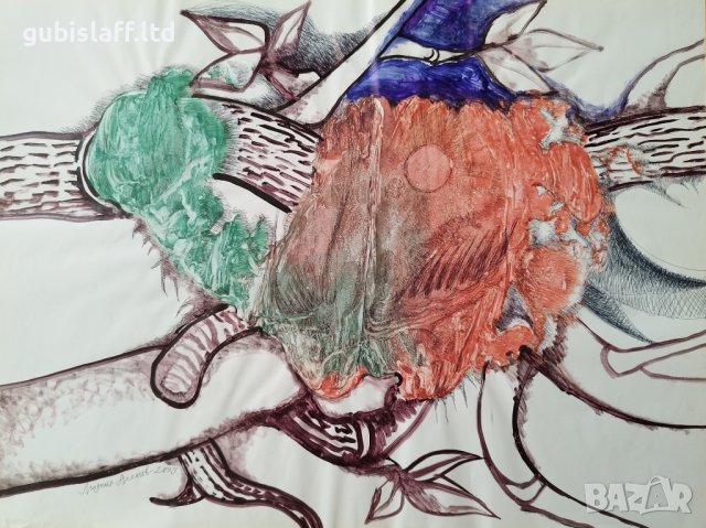 Картина, абстракция, худ. Людмил Асенов, 2009 г. - 1