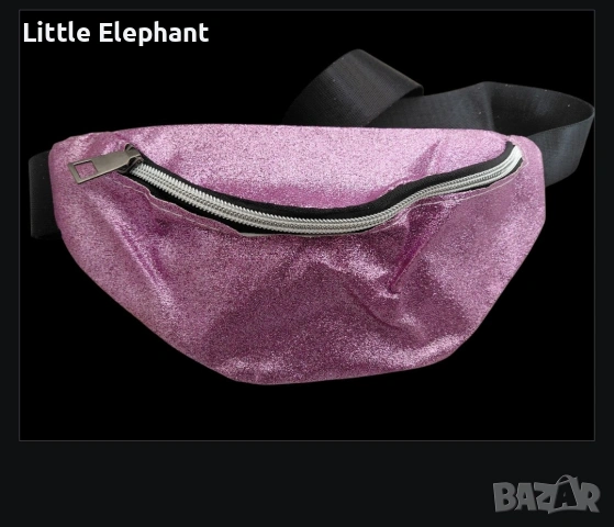 ​✨ Розова Блестяща Чанта за Кръст (Glitter Fanny Pack) – Barbie Style ✨/нова