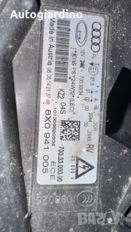 Оригинални Фарове зa Audi A1 - 8X0941005 / 8V0941044 / 1EL010740-52, снимка 2 - Части - 51206368