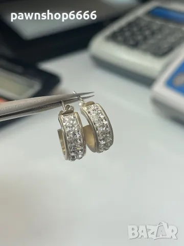 Сребърни обеци 925, снимка 6 - Обеци - 50359414