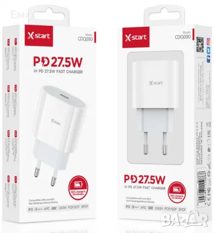 Type-C - Единично бързо зарядно устройство, снимка 2 - Оригинални зарядни - 48466049