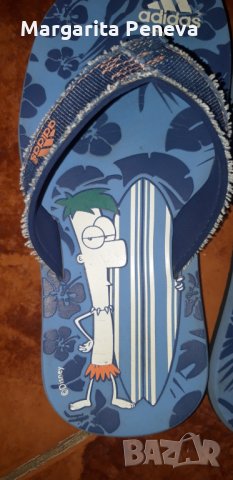 Чехлички"Адидас"30-31 номер, снимка 2 - Детски сандали и чехли - 34252150