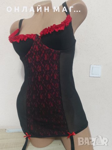 Нищничка с жартиери 85D /l xl, снимка 2 - Корсети, бюстиета, топове - 35360520