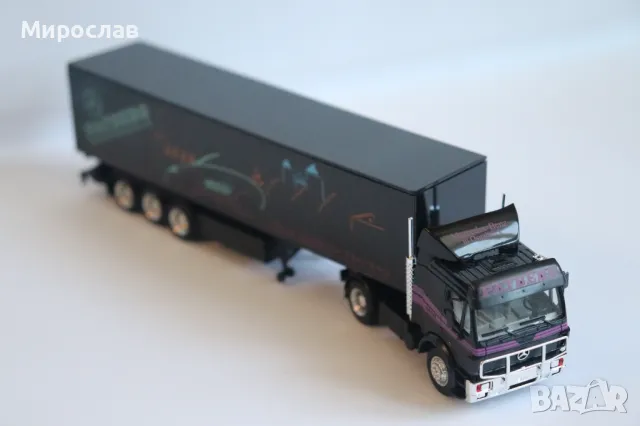 HERPA 1:87 H0 MERCEDS BENZ КАМИОН ТИР МОДЕЛ КОЛИЧКА, снимка 7 - Колекции - 49375034