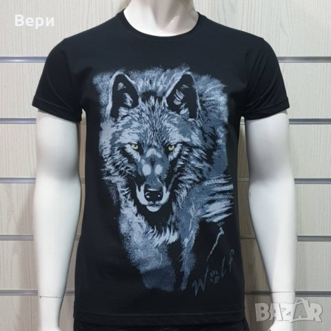Нова мъжка тениска с дигитален печат Сив Вълк, Серия Вълци, снимка 9 - Тениски - 29104399
