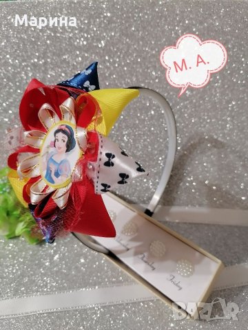  принцеса Снежанка - аксесоари за коса, снимка 5 - Шноли, диадеми, ленти - 34220306