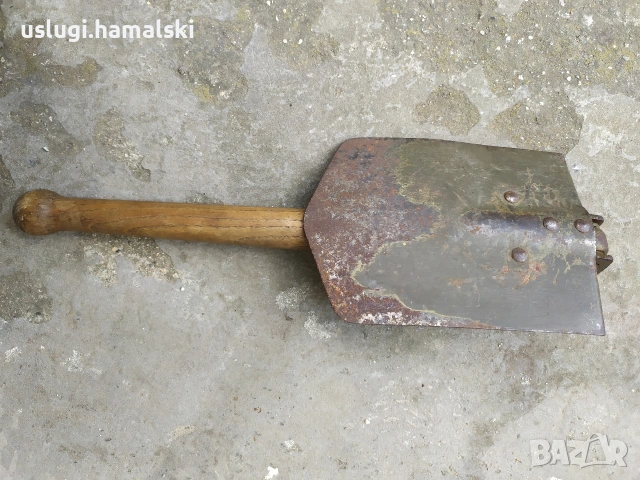 Стара немска военна лопата/кирка, снимка 4 - Антикварни и старинни предмети - 54252550