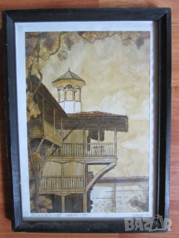 Оригинална карина -графика и акварел, Людмил Димитров, 33х24