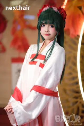 Аниме тъмно зелена перука Kusuriya no Hitorigoto - Maomao The Apothecary Diaries, снимка 9 - Аксесоари за коса - 50331641