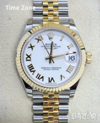 Rolex Datejust 36mm Two-Tone Yellow Gold Automatic Дамски Различни Варианти, снимка 13 - Дамски - 54049281
